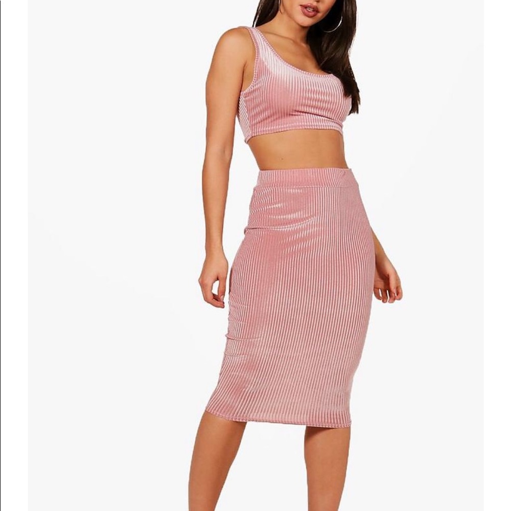Velvet/ Ribber Two Piece
